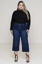 Calça Plus Size Pantacourt Modeladora Jeans