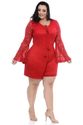 Macaquinho Plus Size Red