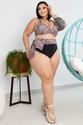 Calcinha  Plus Size Com Saída Embutida Animal Print