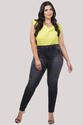 Calça Skinny Plus Size Jeans com Lycra